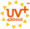 Image: UV+420cut™ logo